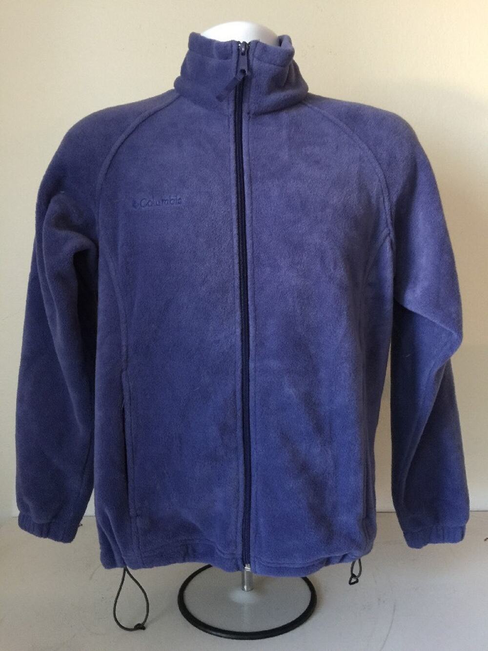 Columbia Woman's Fleece Jacket Blue Full Zip Size Small